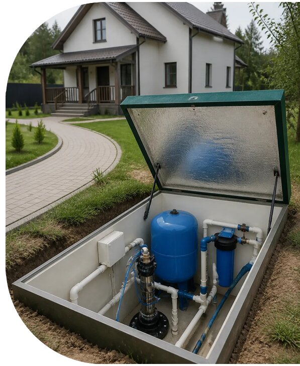 Автономное водоснабжение дома в Алейске от 154665 р. | АПаруса-Лук