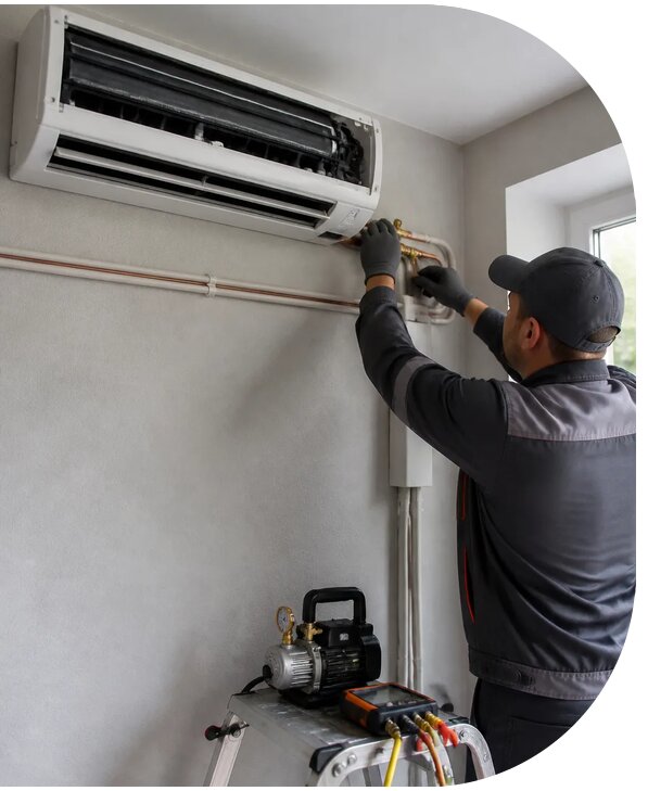 Монтаж систем кондиционирования для домов и объектов в Алейске